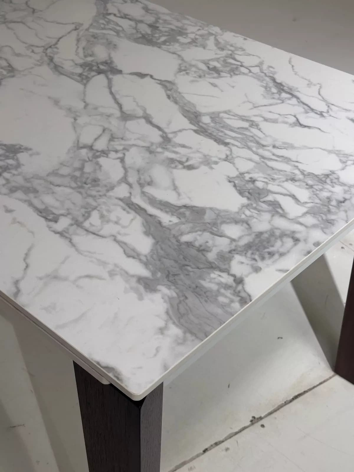 Стол ЭЗМИР (ESMIR) 180 цвет АРАБЕСКАТО (MATTE ARABESCATO SOLID CERAMIC) / ОРЕХ, ®DISAUR — фото 5