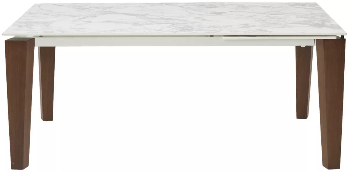 Стол ЭЗМИР (ESMIR) 180 цвет АРАБЕСКАТО (MATTE ARABESCATO SOLID CERAMIC) / ОРЕХ, ®DISAUR — фото 7