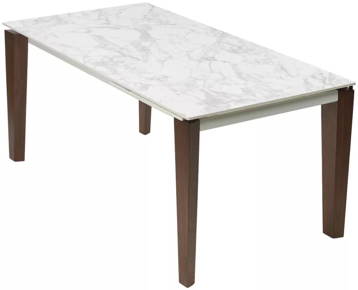 Стол ЭЗМИР (ESMIR) 180 цвет АРАБЕСКАТО (MATTE ARABESCATO SOLID CERAMIC) / ОРЕХ, ®DISAUR — фото 8